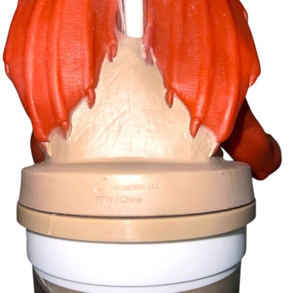 Vintage Star Wars Phantom Menace Jar Jar Binks Cup & Cup Topper with Straw 1999 - Picture 8 of 8